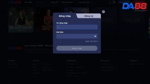 Điền chính xác những thông tin đăng nhập DA88